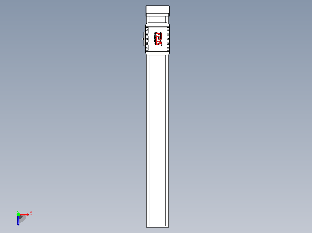 滚珠丝杠直线轴带导轨全封闭TPA-HCR-85D-1610C-L600-MP-C-P20-N3俯视图