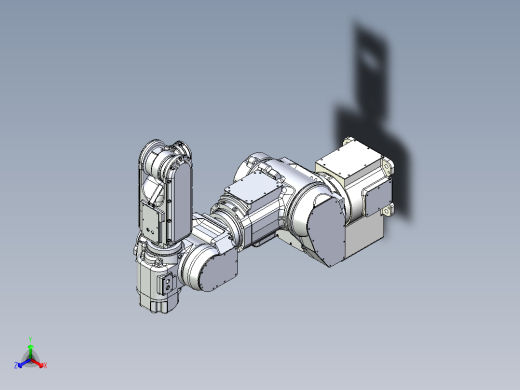 那智机器人nachi mr20 7axis industrial robot stp正等轴测缩略图