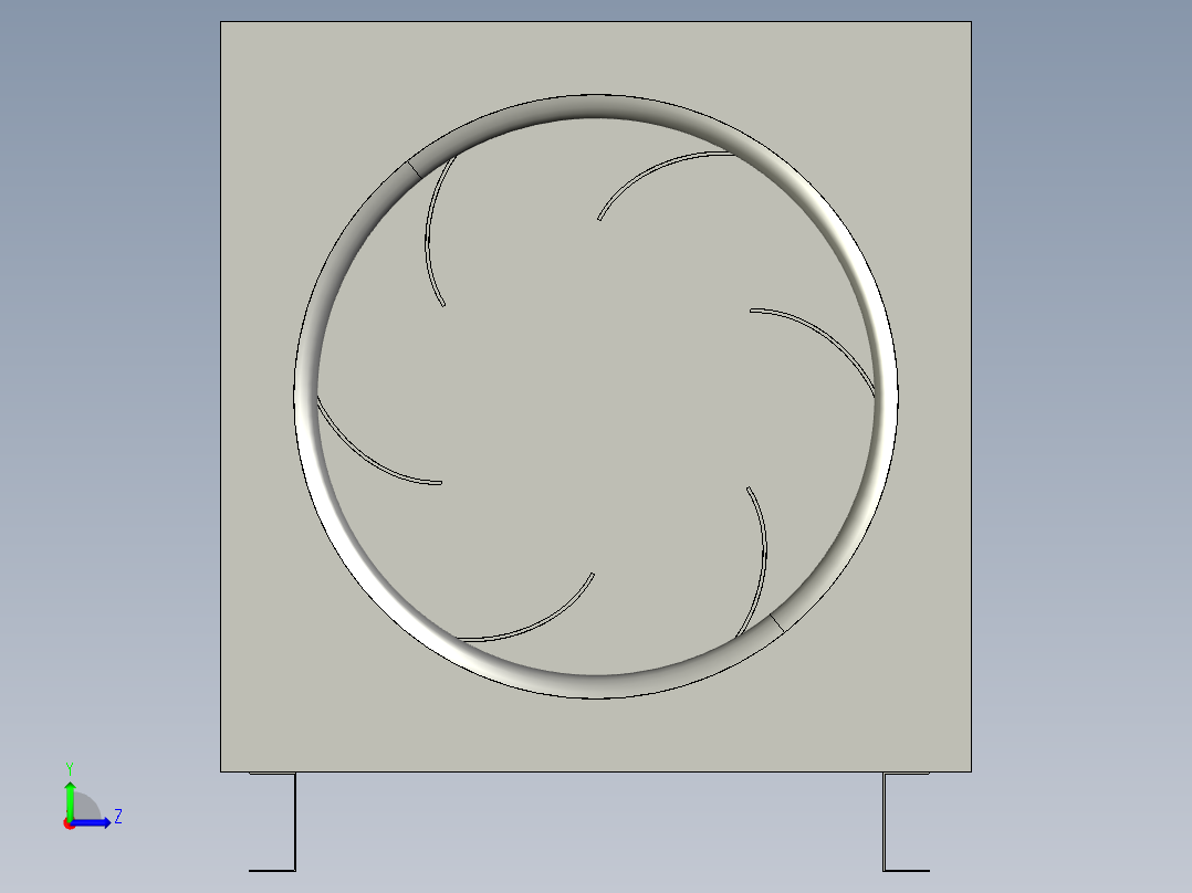 卧式离心鼓风机igs左视图