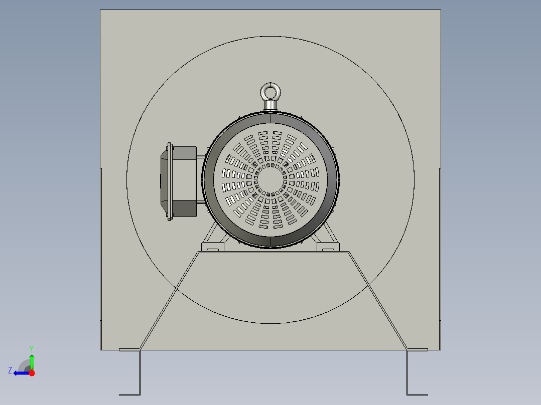 卧式离心鼓风机igs右视图
