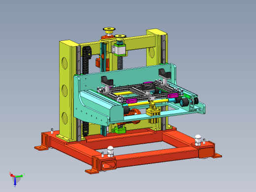 重型发动机升降机 含内部结构sw2017