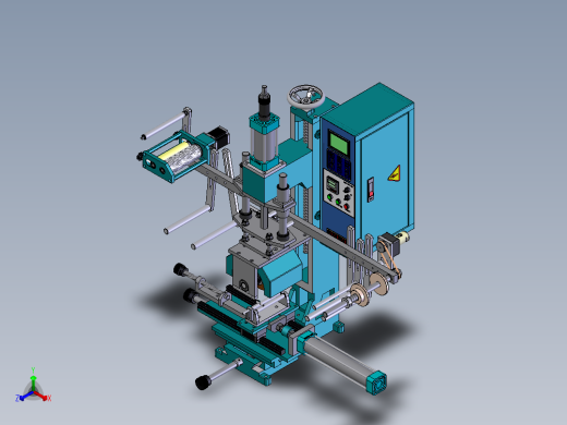 桌上型烫金热转印机sldprt三维素材模型3D图纸图1纸