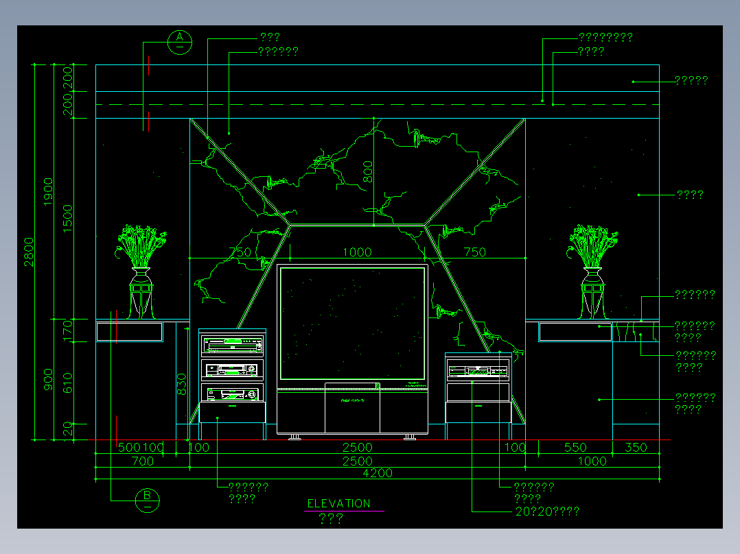 家装类CAD图块(四)-FH01027B