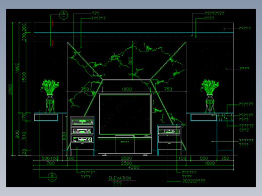 家装类CAD图块(四)-FH01027B