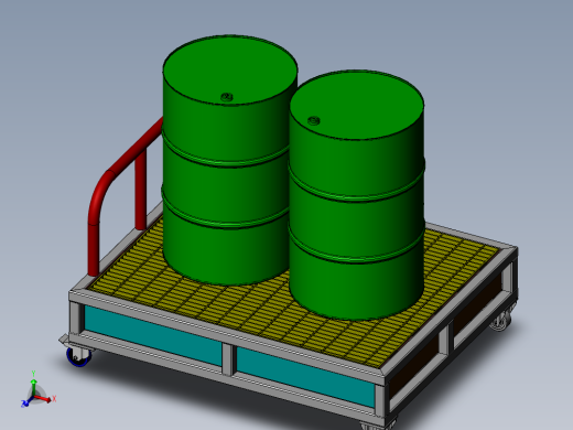 移动油桶储存架