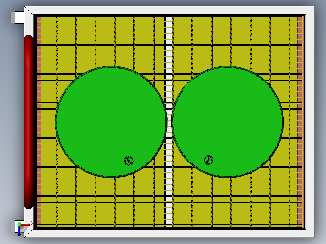 移动油桶储存架俯视图