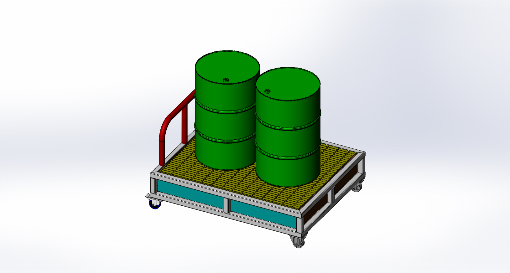 移动油桶储存架
