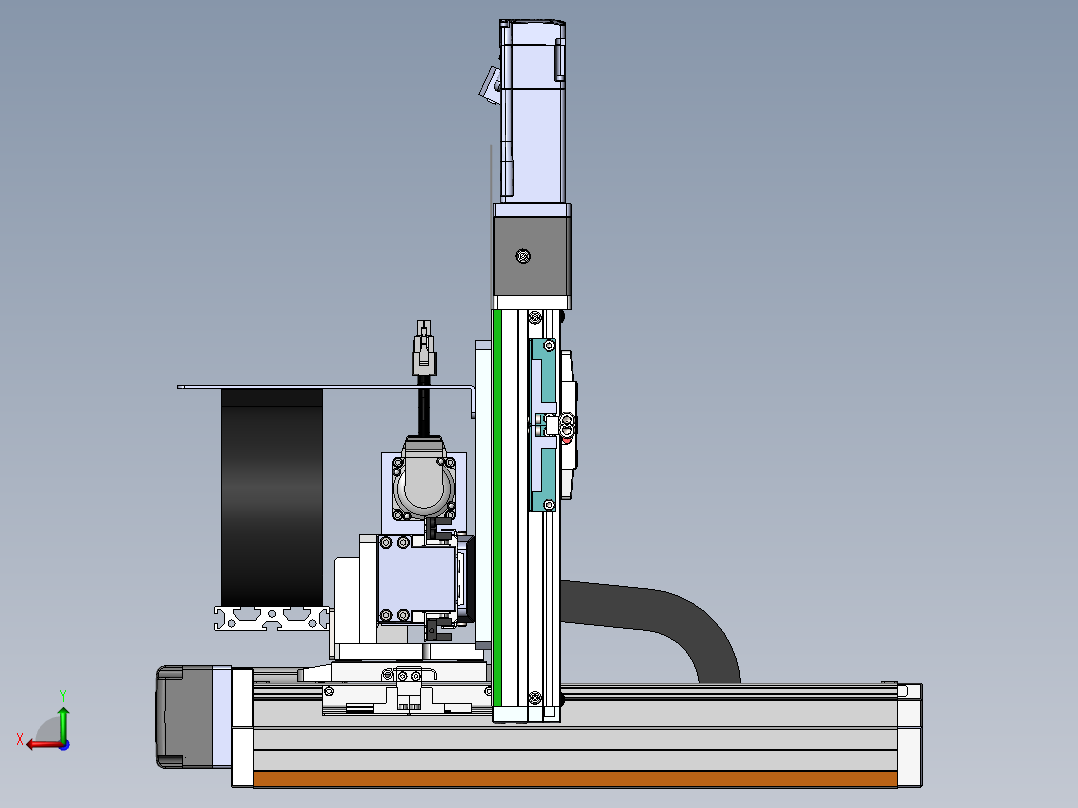 内嵌直交机械手XYG系列XYG321-A3后视图