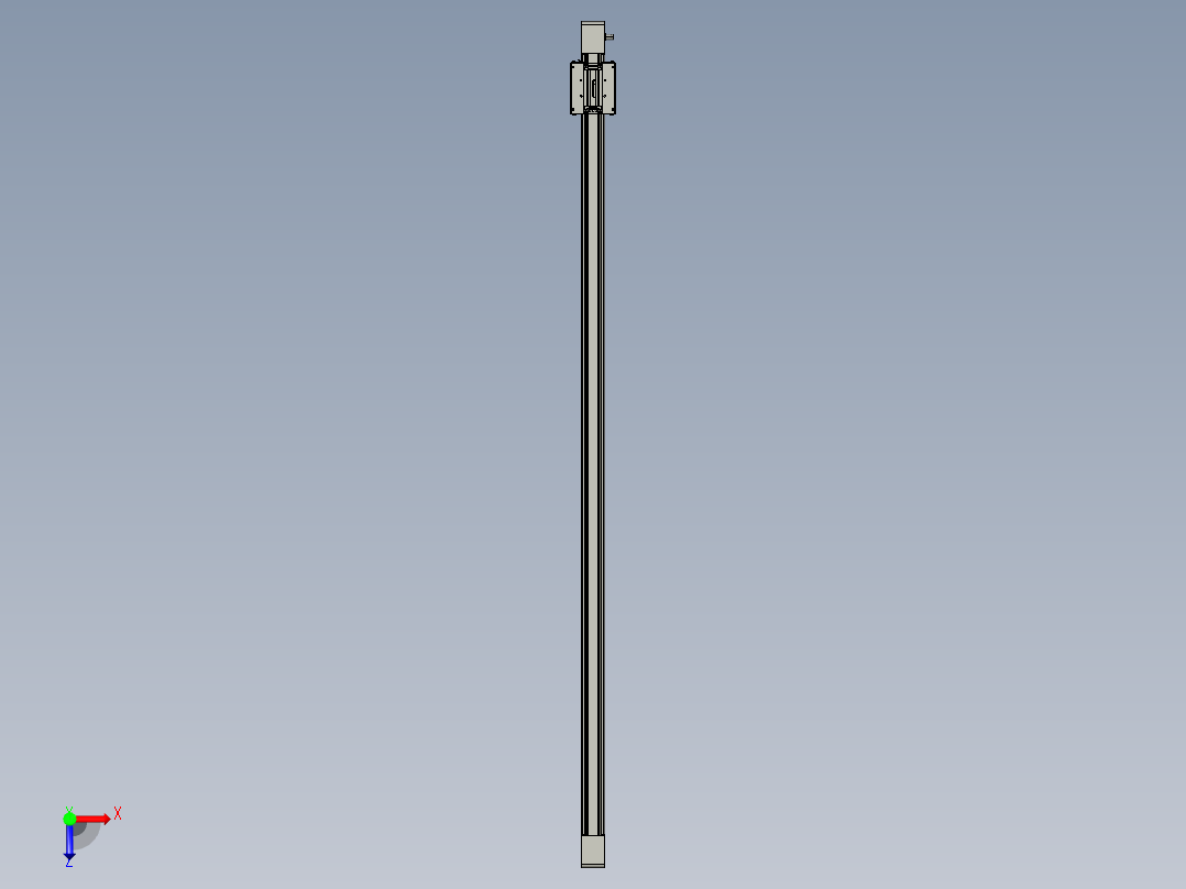 威洛博直线电机模组EB6-L140-S1800-光轴俯视图