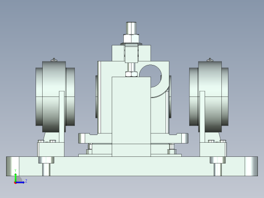 变速箱箱体工艺规程及镗φ40孔夹具设计左视缩略图