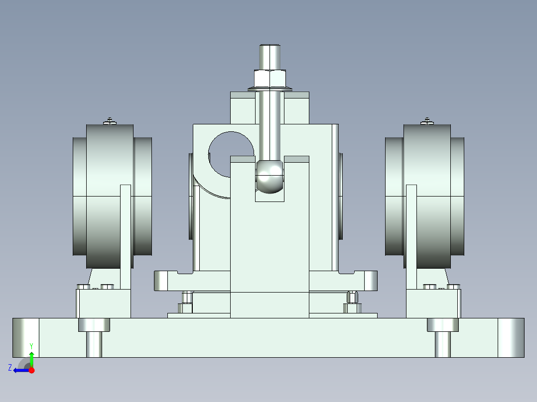 变速箱箱体工艺规程及镗φ40孔夹具设计右视图