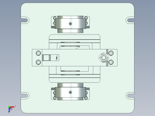 变速箱箱体工艺规程及镗φ40孔夹具设计俯视缩略图