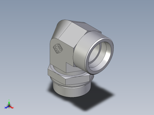 卡套式工业通用硬管接头EO_Adjustable_Locknut_elbow_WEE38SMOROMDCF