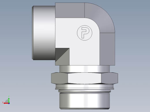 卡套式工业通用硬管接头EO_Adjustable_Locknut_elbow_WEE38SMOROMDCF后视缩略图