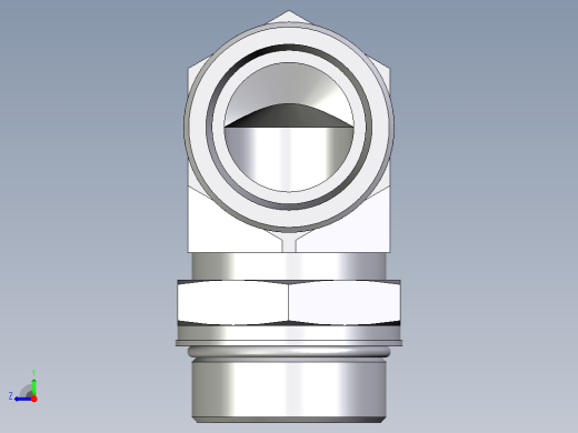 卡套式工业通用硬管接头EO_Adjustable_Locknut_elbow_WEE38SMOROMDCF右视缩略图