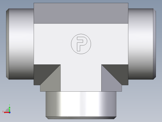 卡套式工业通用硬管接头EO_Union_tee_T28LCFX后视缩略图