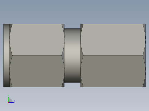 卡套式工业通用硬管接头8-4_gbu-s左视缩略图