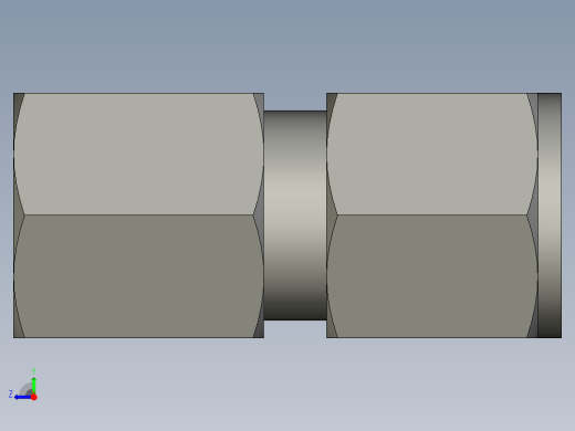 卡套式工业通用硬管接头8-4_gbu-s右视缩略图