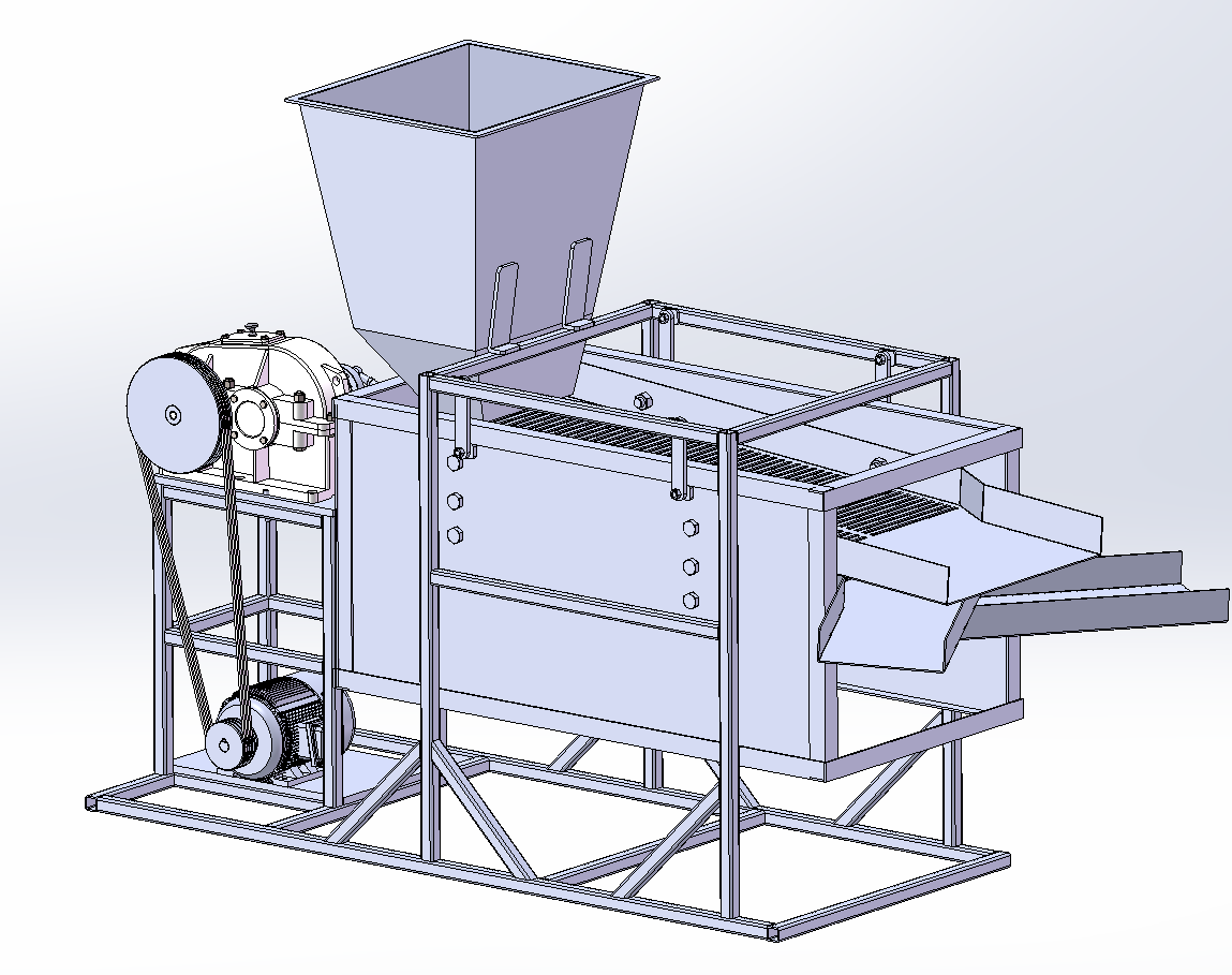南瓜种子分选振动机设计SW2021