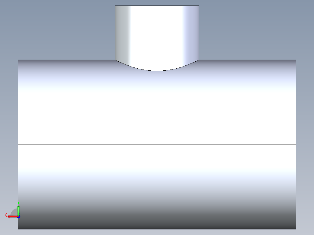 聚氯乙烯配件02-Sch80_ReducingTee_SxSxS_801-209_1.5in x 0.5in后视图