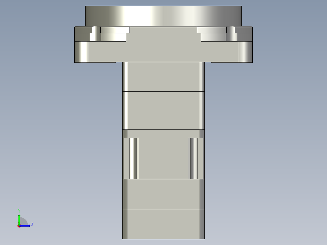 中空旋转平台KFN130-L2-50-N斜齿单级左视图