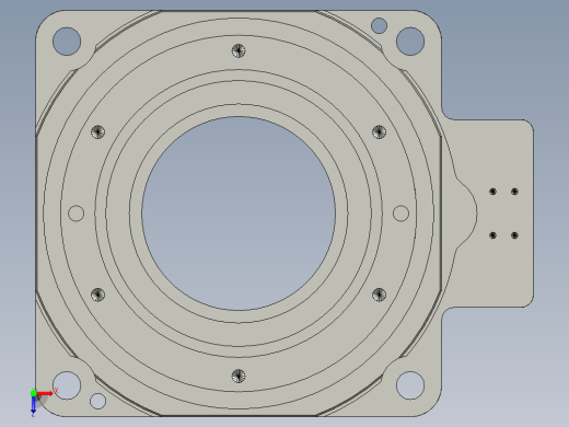 中空旋转平台KFN130-L2-50-N斜齿单级俯视缩略图