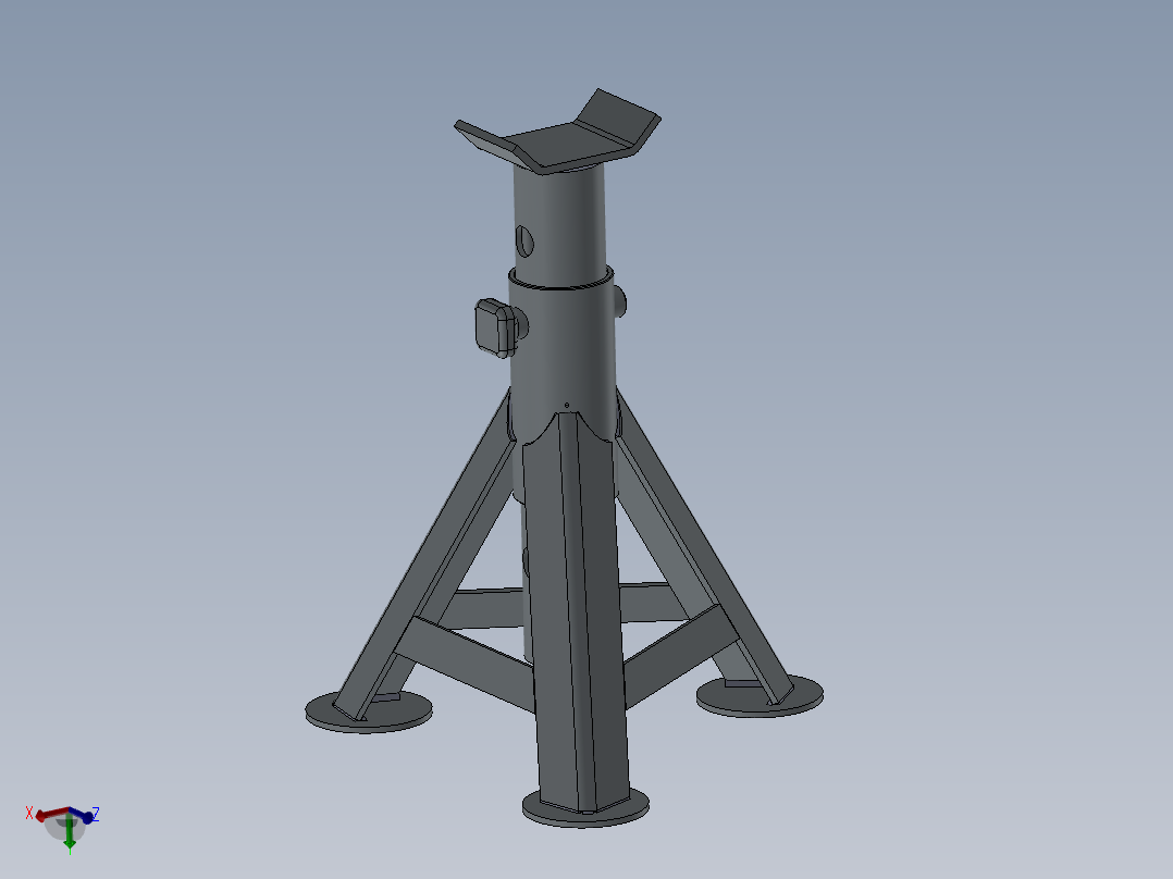 汽车千斤顶支架主视图