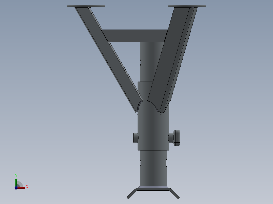 汽车千斤顶支架前视图