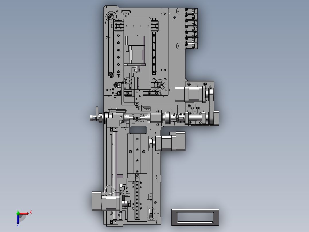 非标机械传动装置 (1)俯视图