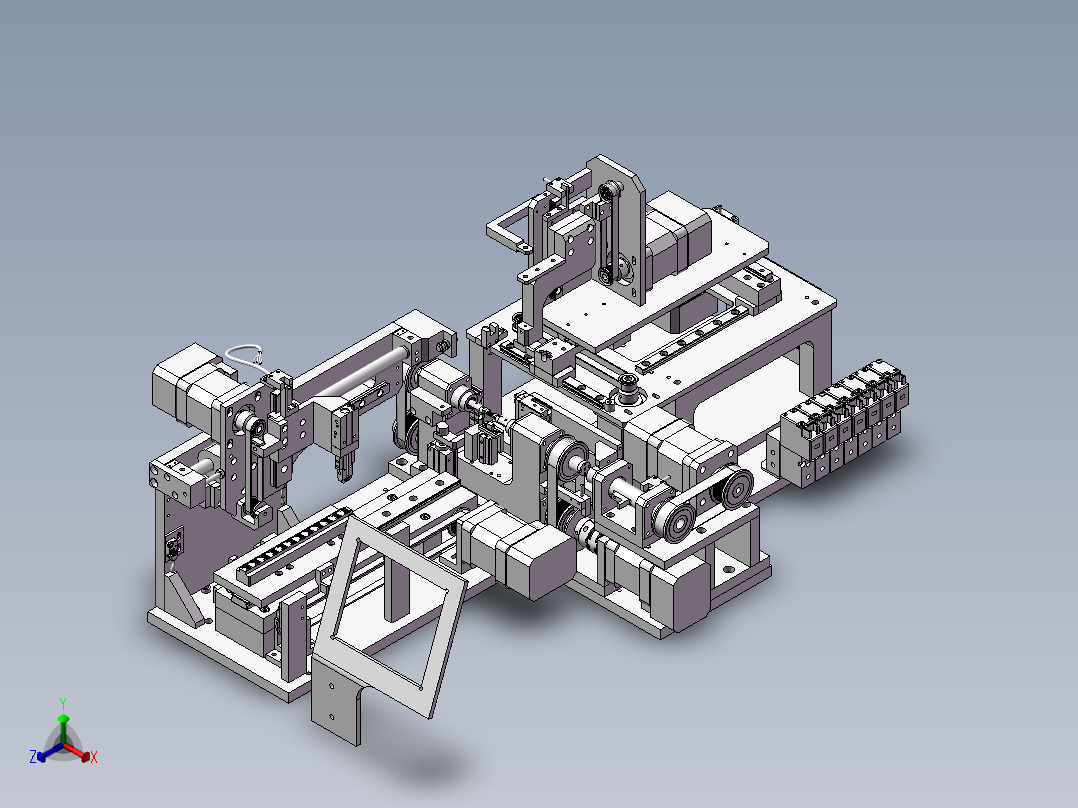 非标机械传动装置 (1)正等轴测图