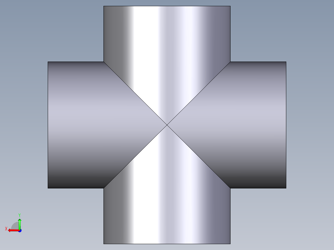 9XIV 90与溶剂焊接插座交叉后视图