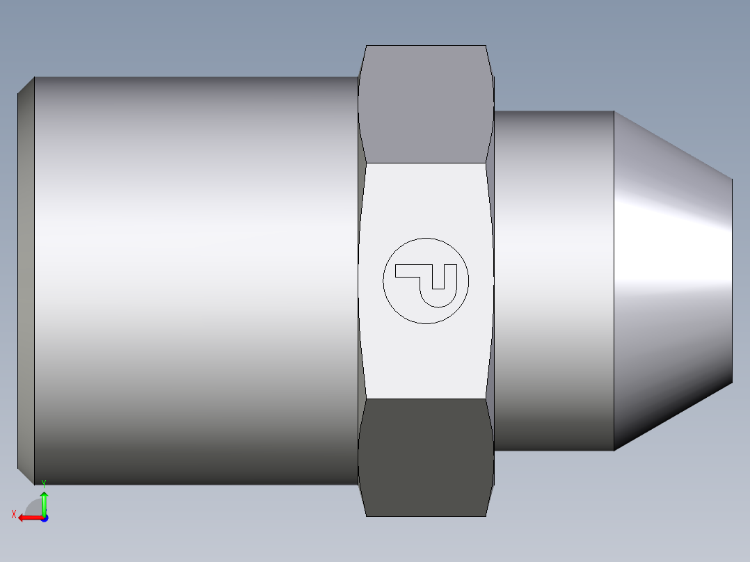 卡套式工业通用硬管接头EO_Weld_connector_AS06LX后视图