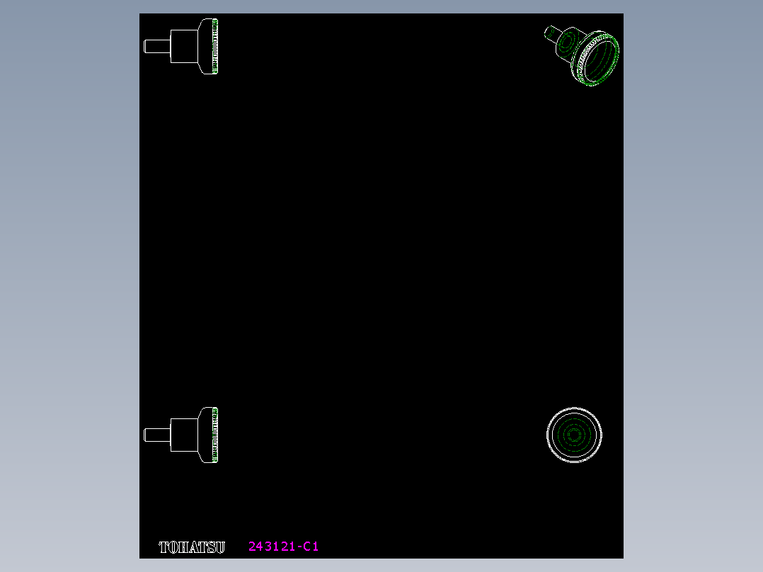 人體工學型把手(公牙)EKK.p-2D多系列多零件图纸模型