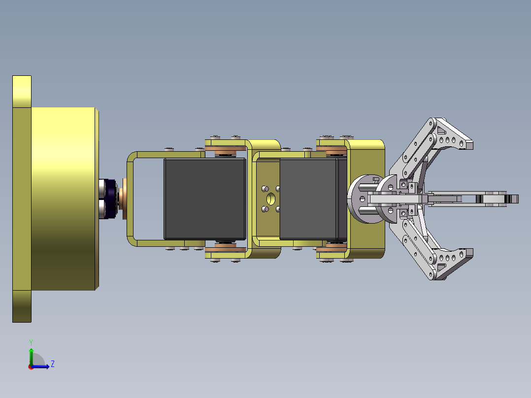 舵机机械臂 - 2左视图