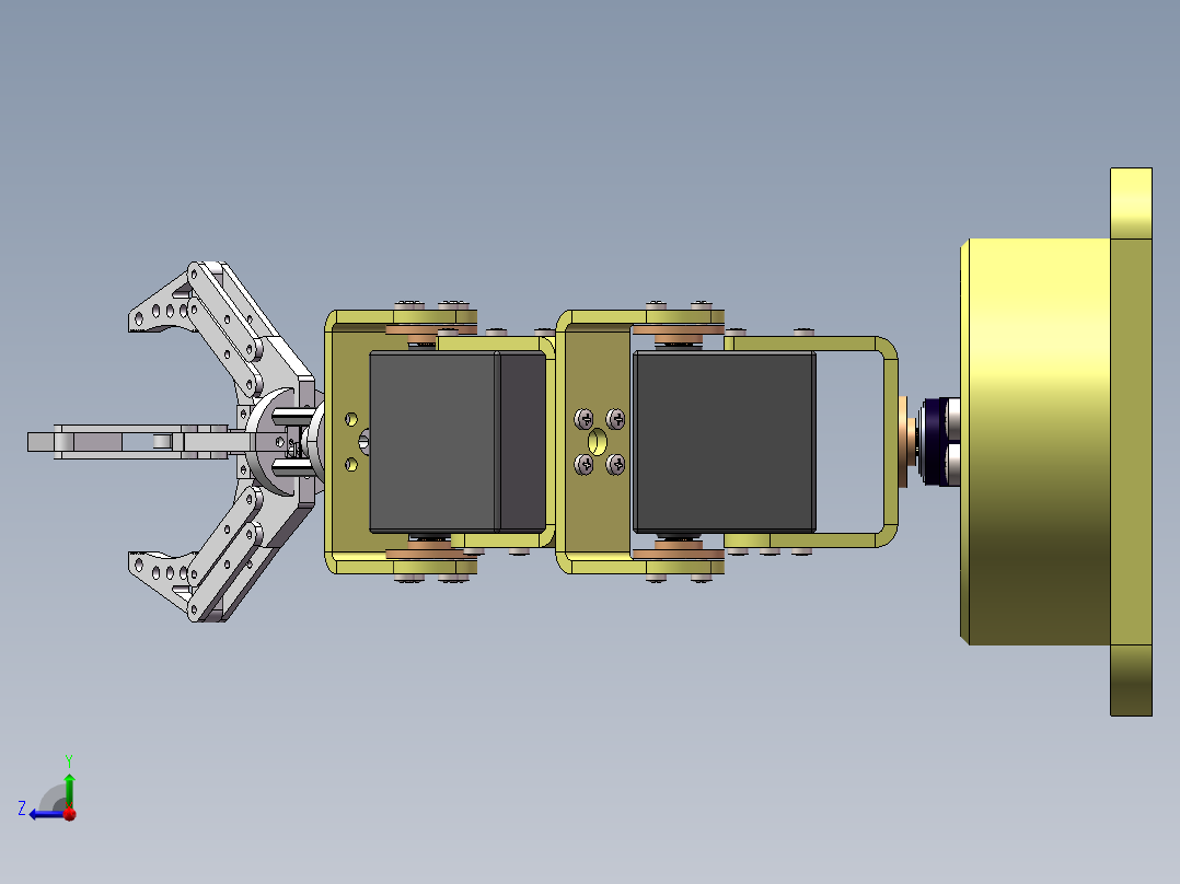 舵机机械臂 - 2右视图