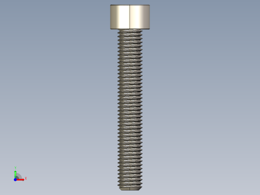 Screw_DIN_912_M10x65F_A2.STEP公制内六角螺钉前视缩略图