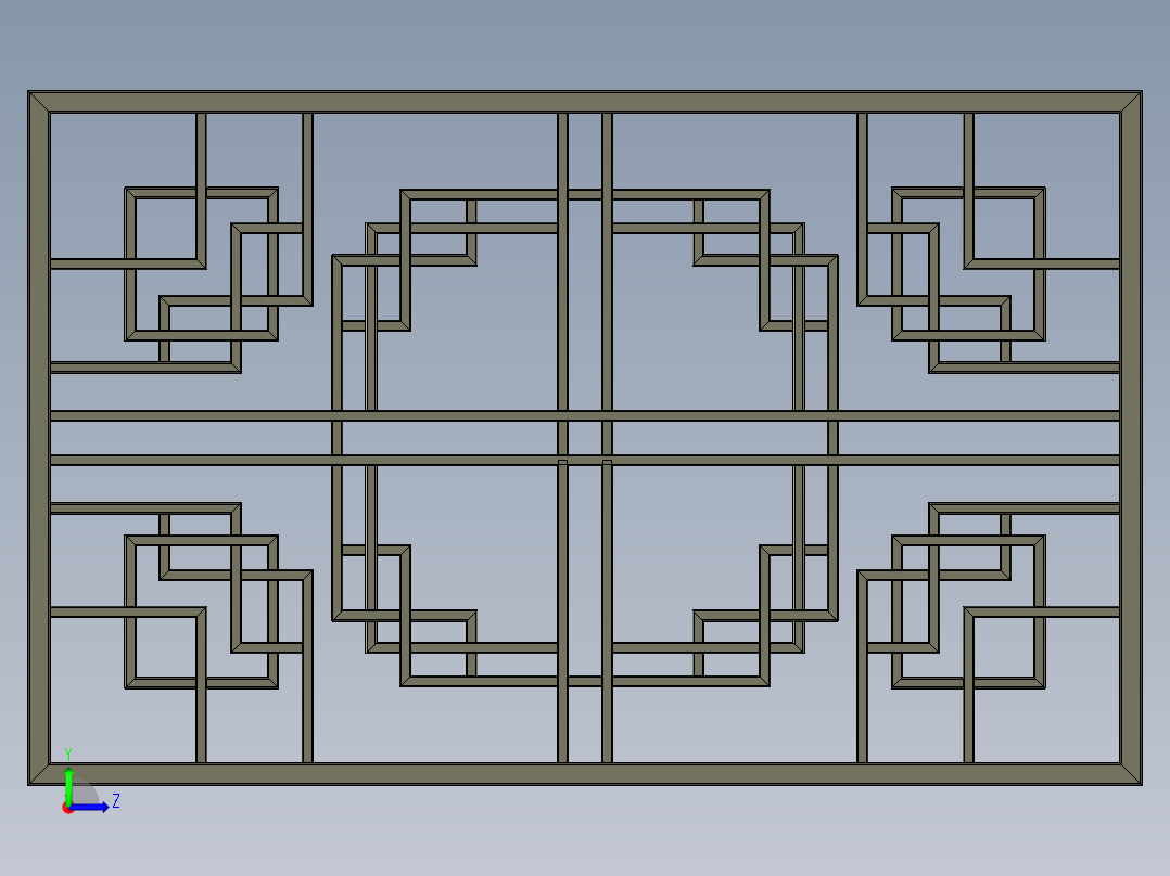 护栏断面 (1)左视图