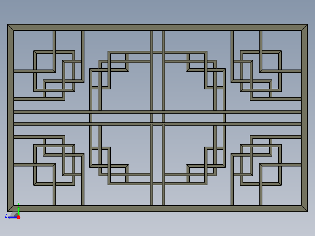 护栏断面 (1)右视图