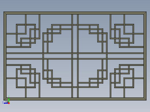 护栏断面 (1)右视缩略图