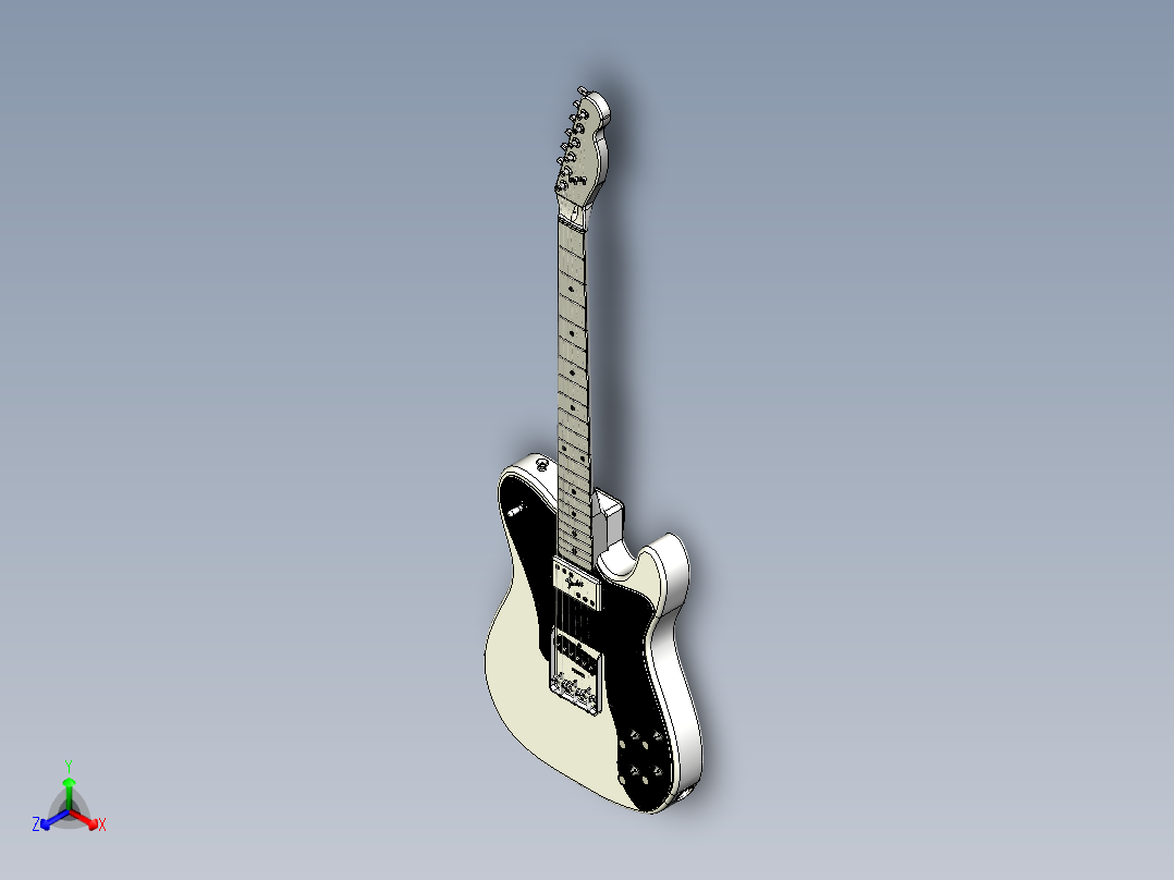 B3003470-芬达电吉他正等轴测图