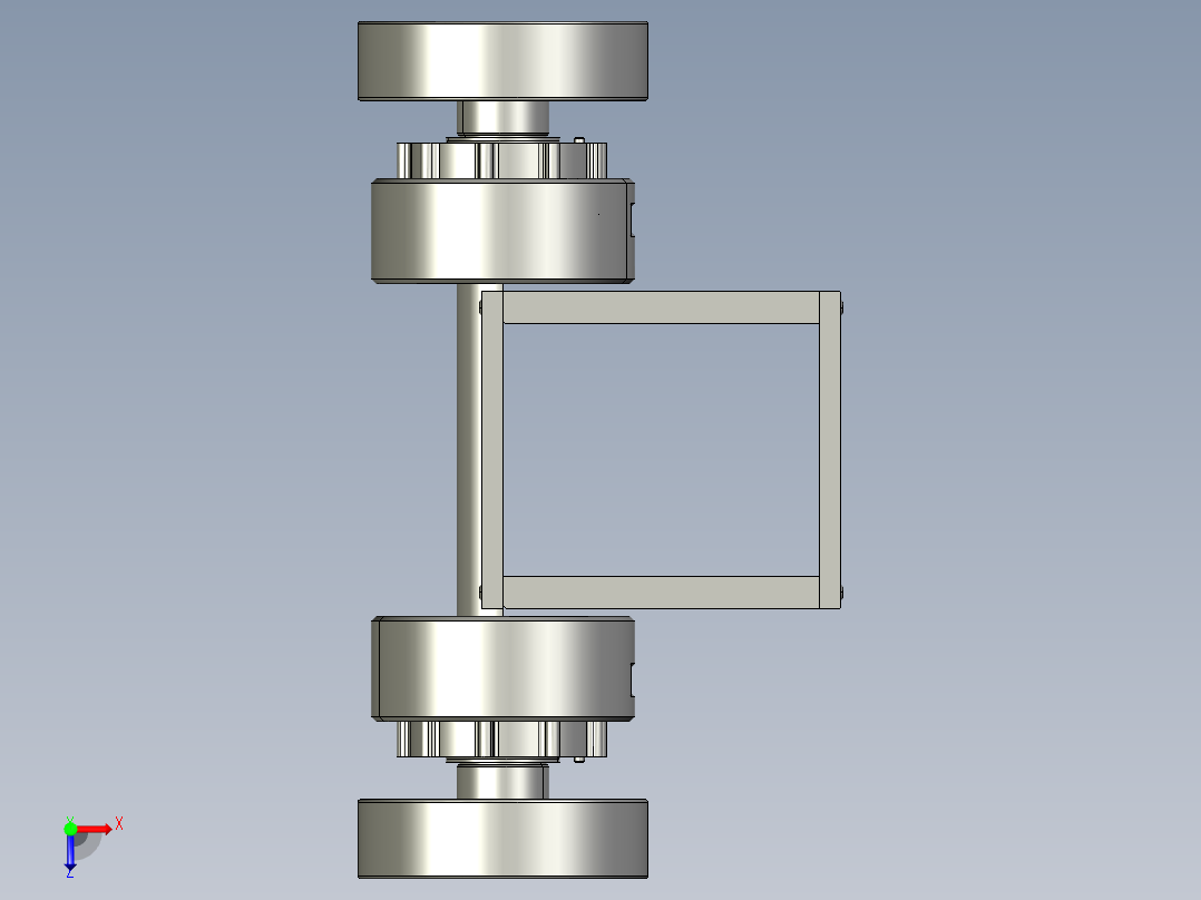 两轮平衡机器人俯视图