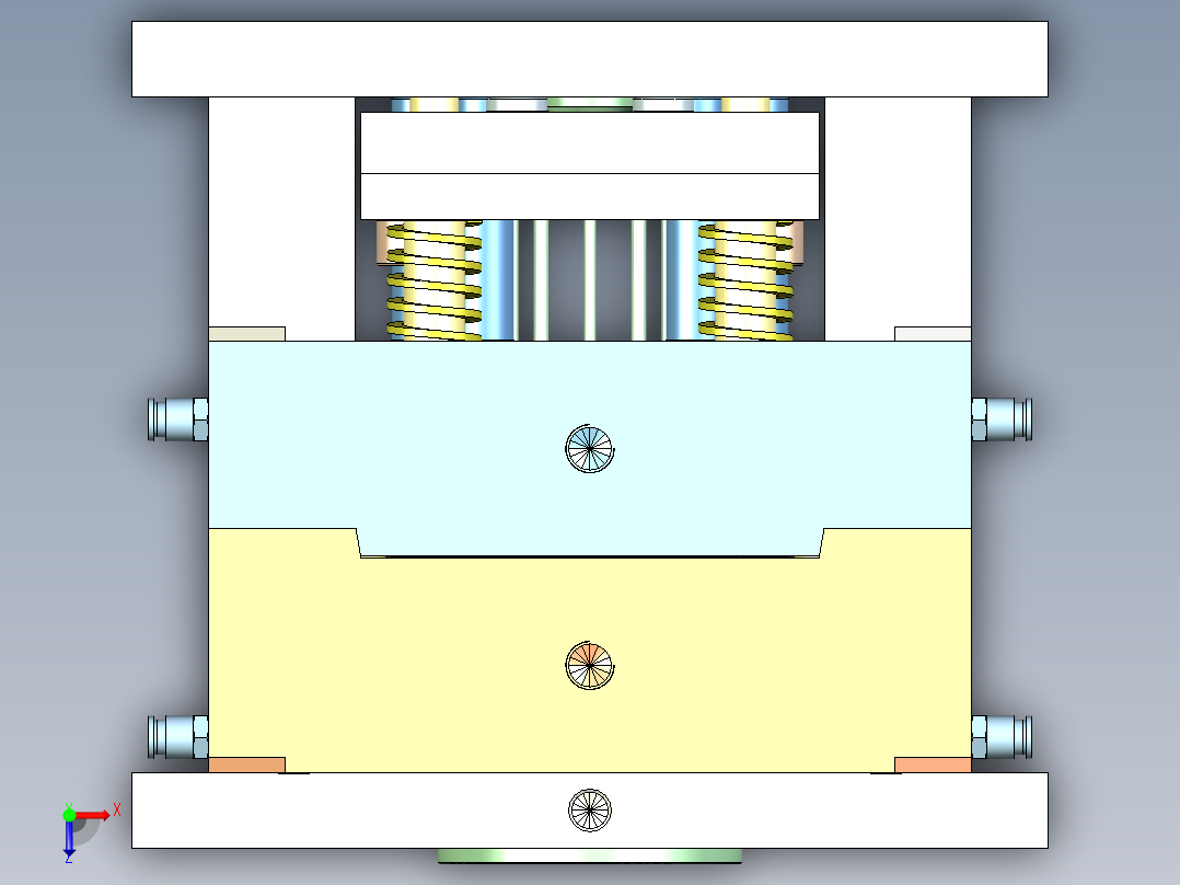 首饰盒模具俯视图