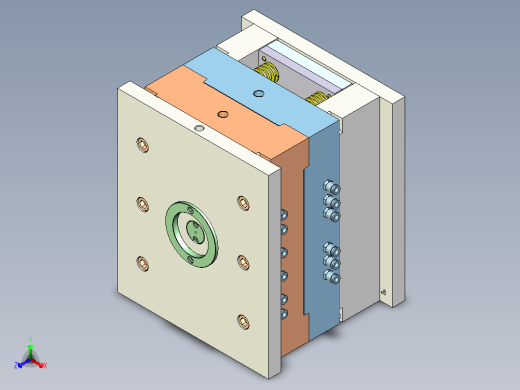 首饰盒模具正等轴测缩略图
