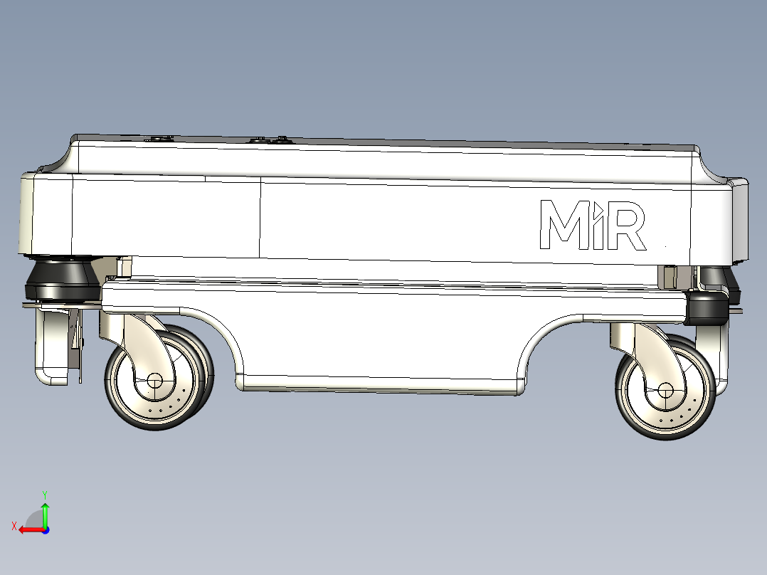 AGV小车、AGV(123)后视图