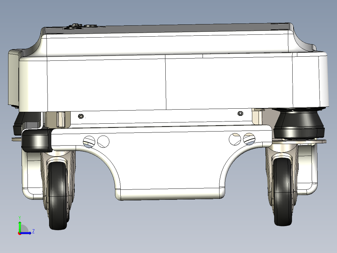 AGV小车、AGV(123)左视图