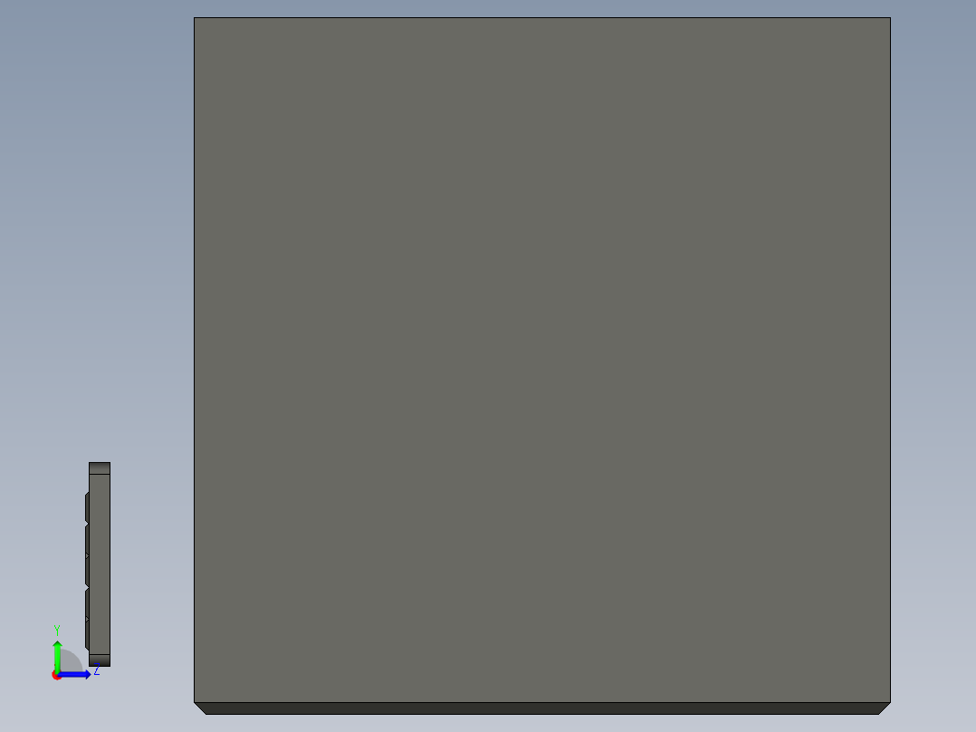 B2004869-人体工学办公桌椅左视图