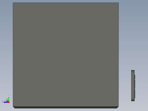 B2004869-人体工学办公桌椅右视缩略图