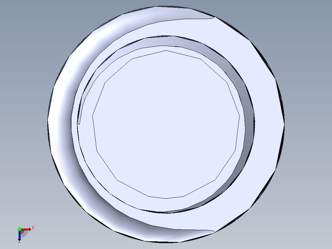 第X部分线性俯视图