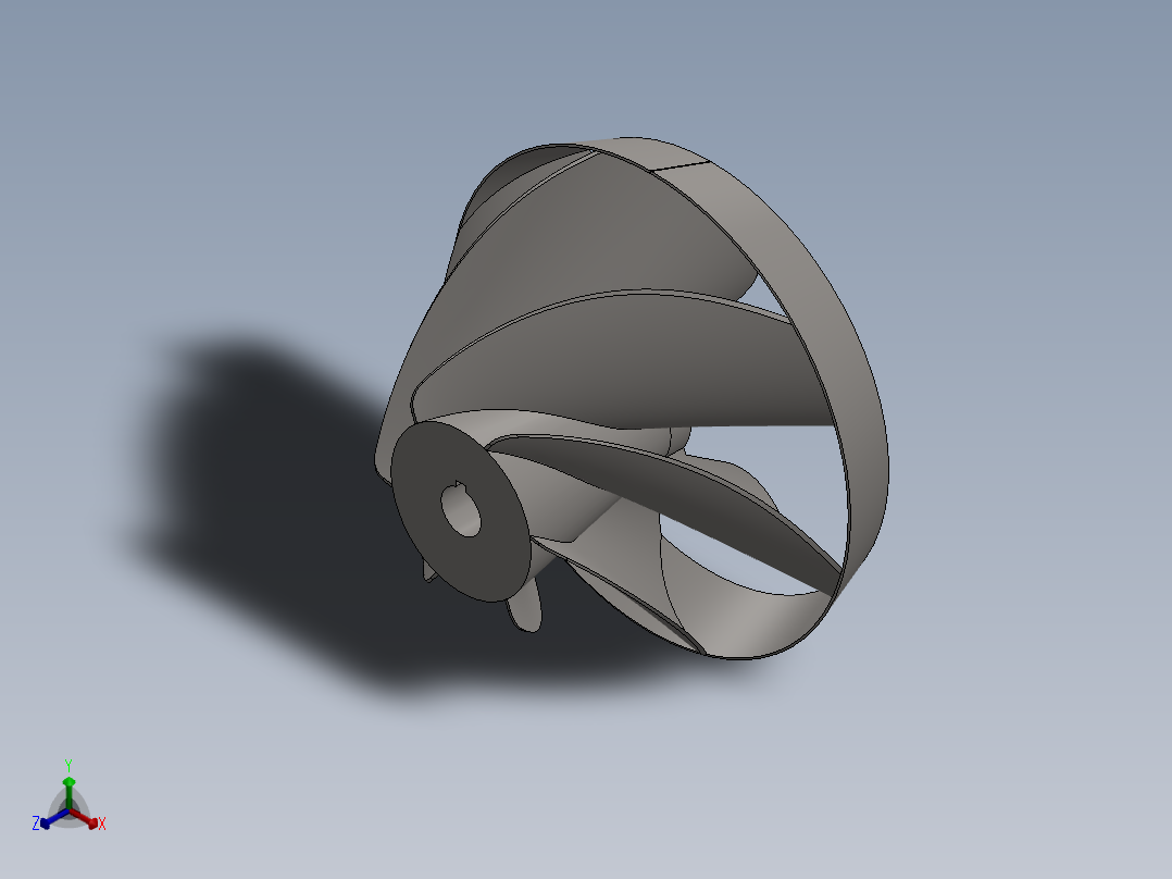 叶轮(64)正等轴测图