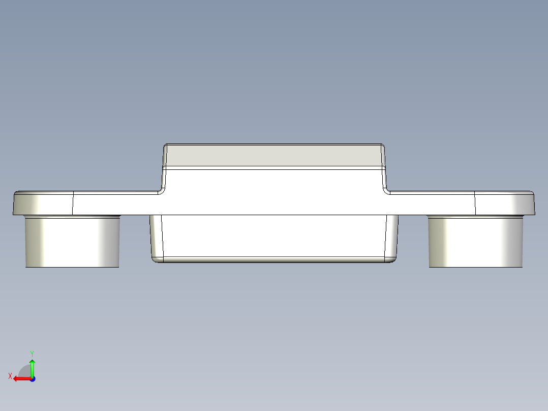 一款人感模组塑壳后视图